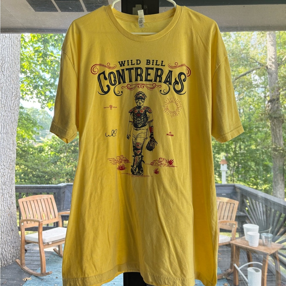 Next Level Apparel Yellow Graphic T-Shirt
